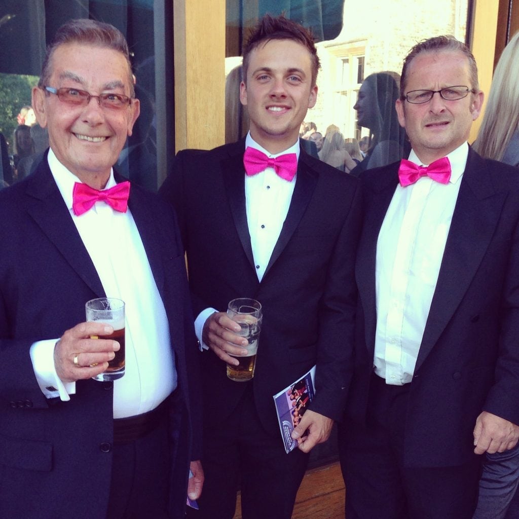April 2013 5 2014 Grandad Me and Dad at another Awards Evening