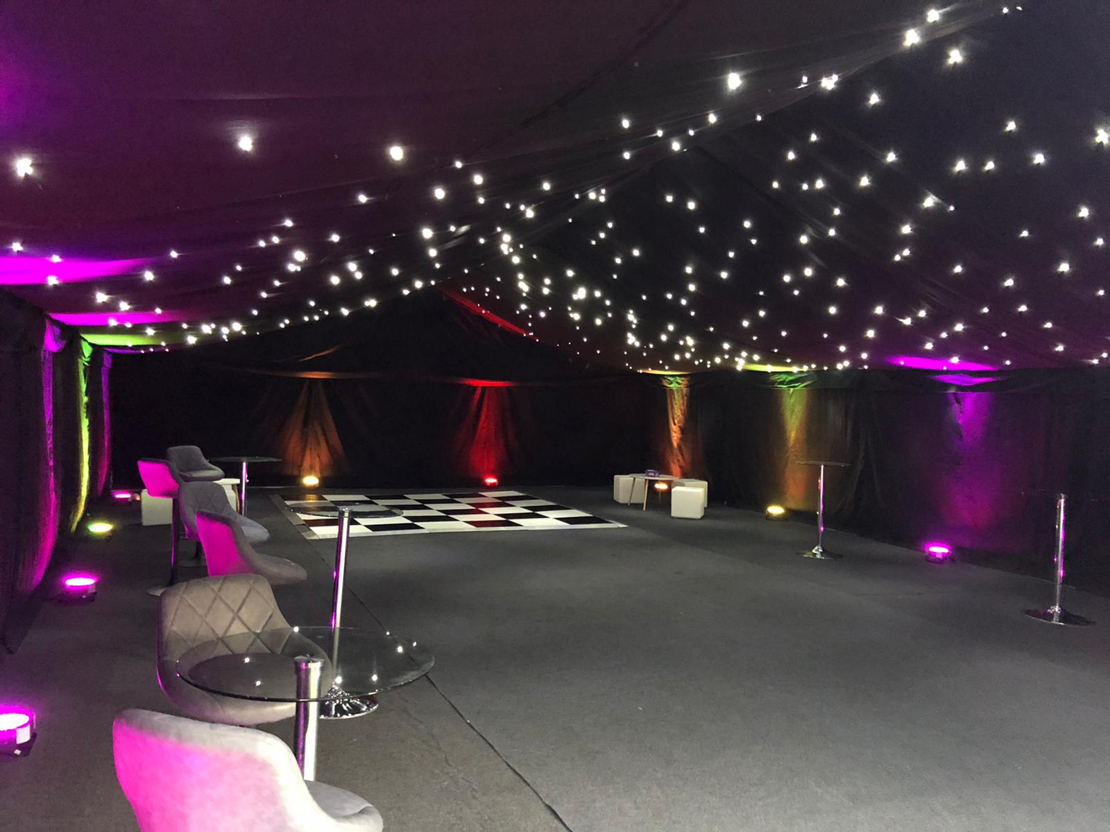 Nightclub themed marquee