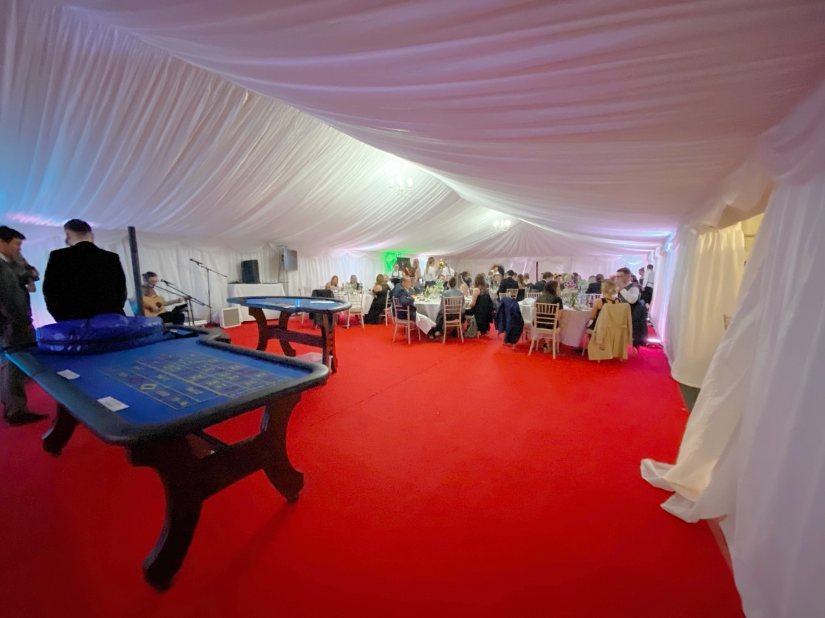 Casino Marquee Hire 9mx 18m