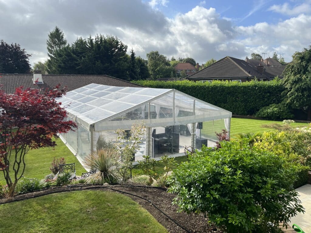 Barmitzvah Marquee in Your Garden