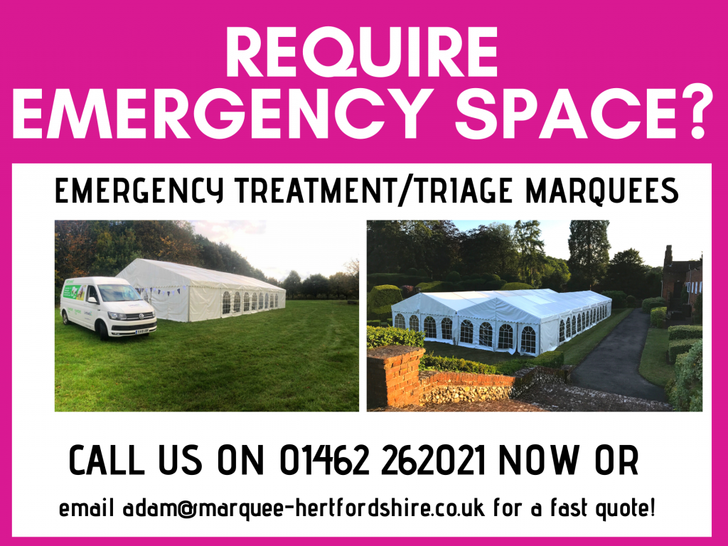 Emergency Marquee Hire