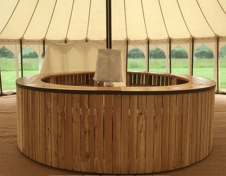 Round Wooden Bar